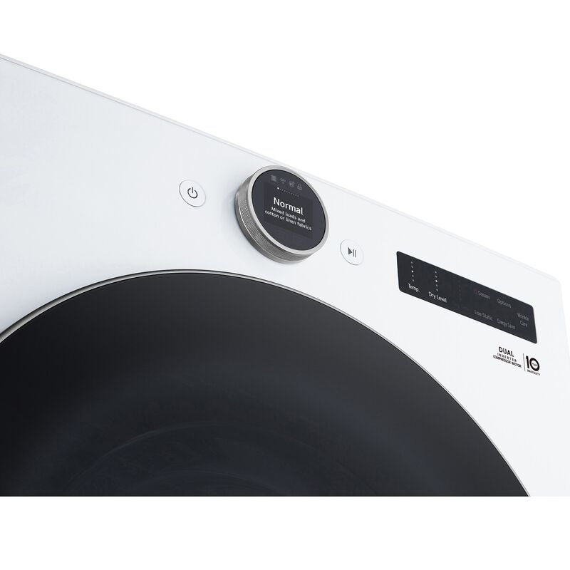 LG 27 in. 7.8 cu. ft. Smart Stackable Ventless Electric Dryer with Heat Pump & Sensor Dry - White, , hires