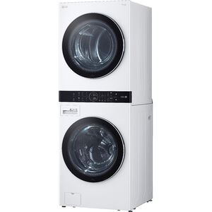 LG 27 in. WashTower with 4.5 cu. ft. Washer with 6 Wash Programs & 7.4 cu. ft. Electric Dryer with 6 Dryer Programs, Sensor Dry & Wrinkle Care - White, White, hires