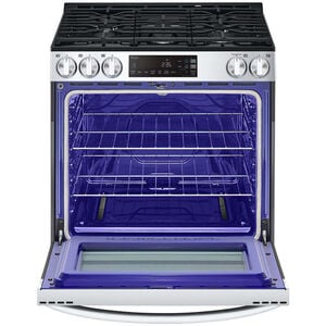 LG 30 in. 5.8 cu. ft. Smart Slide-In Gas Range with 5 Sealed Burners - PrintProof Stainless Steel, , hires