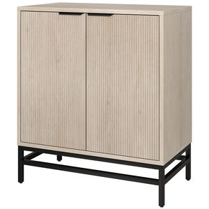 Hudson & Canal Montello 28" Wide Rectangular Fluted Accent Cabinet - Alder White, , hires