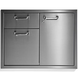 Lynx Classic 30in. Access Door & Double Drawer Combination - Stainless Steel, , hires