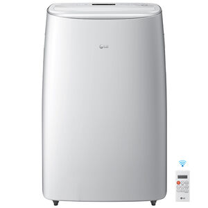 LG 14,000 BTU (10,000 BTU DOE) Portable Air Conditioner with Dual Inverter, 3 Fan Speeds, Sleep Mode and Remote Control - White, , hires