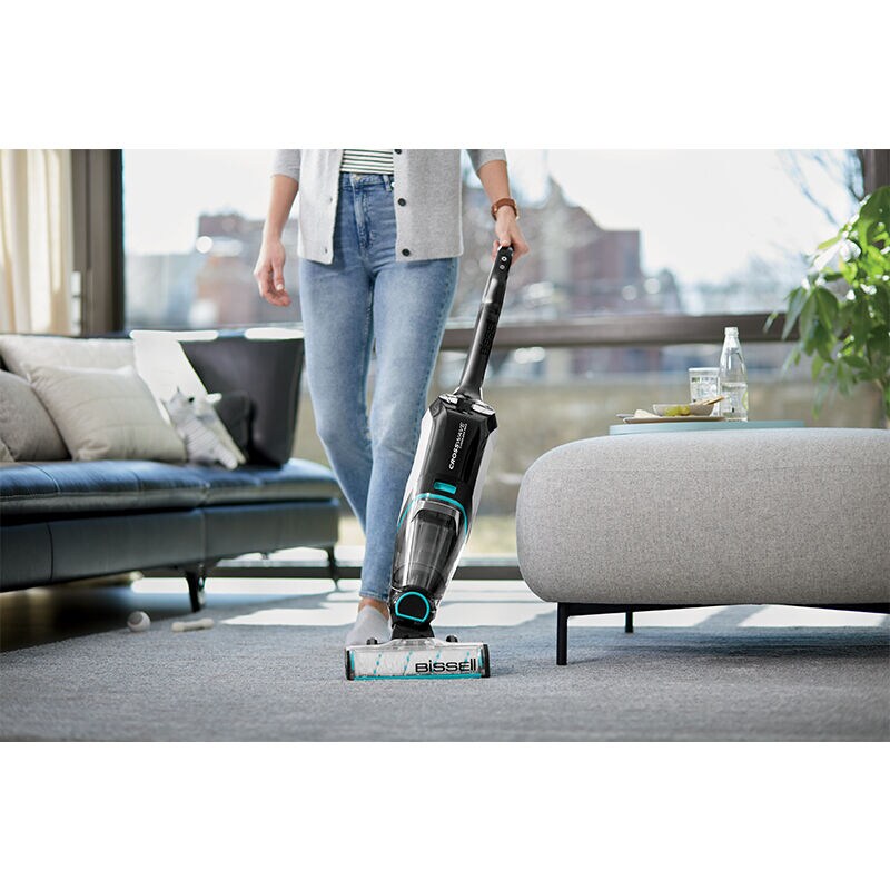 Bissell CrossWave Cordless Max Wet/Dry Multi-Surface Vacuum - Black/Pearl White with Electric Blue Accents, , hires
