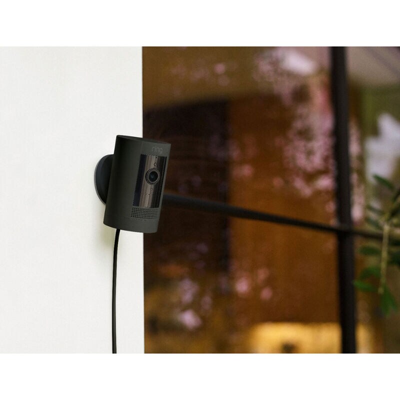 Ring - Stick Up Indoor/Outdoor 1080p Wi-Fi Wired Security Camera - Black, , hires