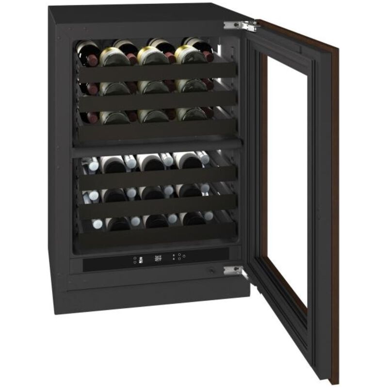 U-Line The Seamless Collection 24 in. Outdoor Undercounter Wine Cooler with Wire Racks, Dual Temperature Zones & 42-Bottle Capacity - Custom Panel Ready, , hires