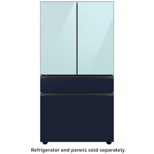Samsung BESPOKE 4-Door French Door Top Panel for Refrigerators - Morning Blue Glass, , hires