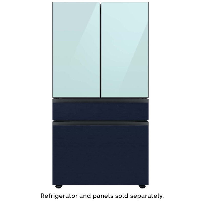 Samsung BESPOKE 4-Door French Door Top Panel for Refrigerators - Morning Blue Glass, , hires