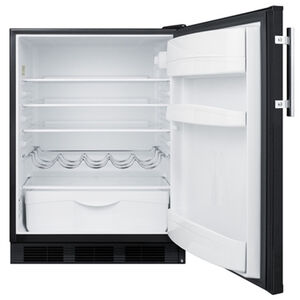 Summit 24 in. 5.8 cu. ft. Undercounter Refrigerator - Black, , hires