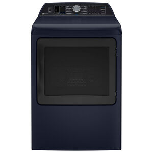 GE Profile 27 in. 7.3 cu. ft. Smart Gas Dryer with Sensor Dry, Sanitize Cycle & Steam Cycle - Sapphire Blue, , hires
