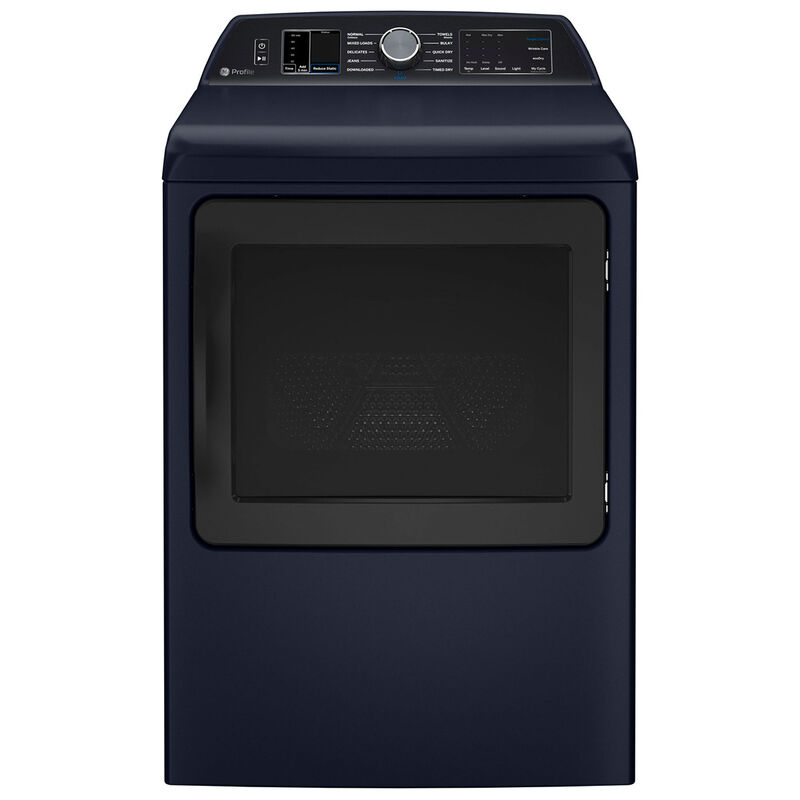 GE Profile 27 in. 7.3 cu. ft. Smart Gas Dryer with Sensor Dry, Sanitize Cycle & Steam Cycle - Sapphire Blue, , hires