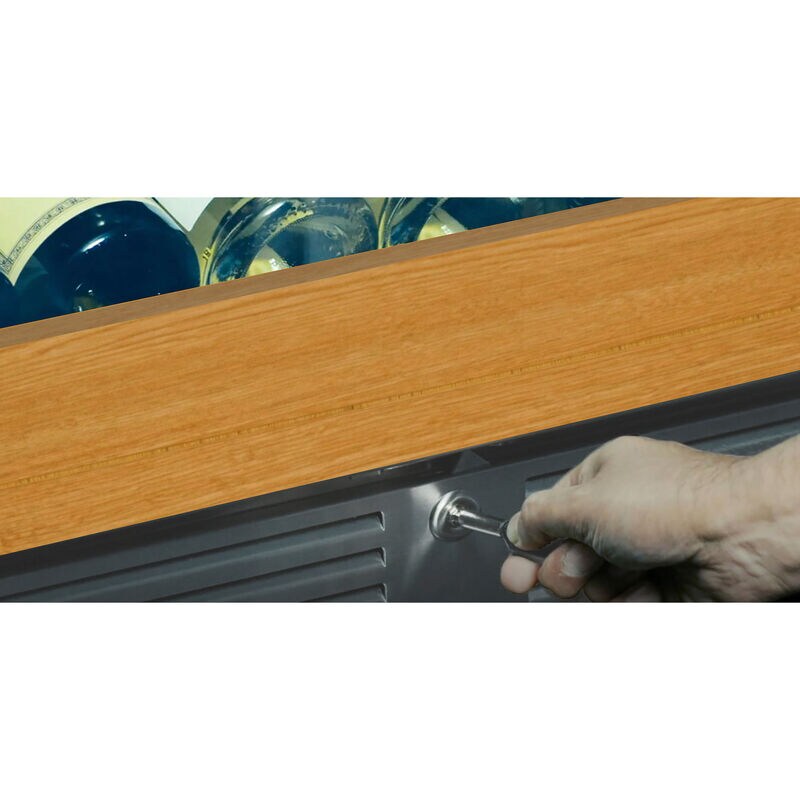 XO 24 in. Undercounter Wine Cooler with Wire Racks, Dual Temperature Zones & 46 Bottle Capacity - Custom Panel Ready, , hires