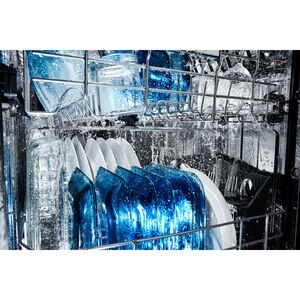 Maytag 24 in. Front Control Dishwasher with 50 dBa Sound Level & Pocket - White, White, hires