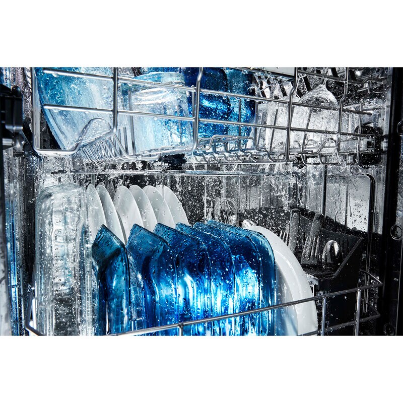 Maytag 24 in. Front Control Dishwasher with 50 dBa Sound Level & Pocket - White, White, hires