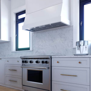 XO 45 in. Ducted Standard Style Range Hood with 600 CFM, 3 Fan Speeds & 2 LED Lights - Stainless Steel, , hires