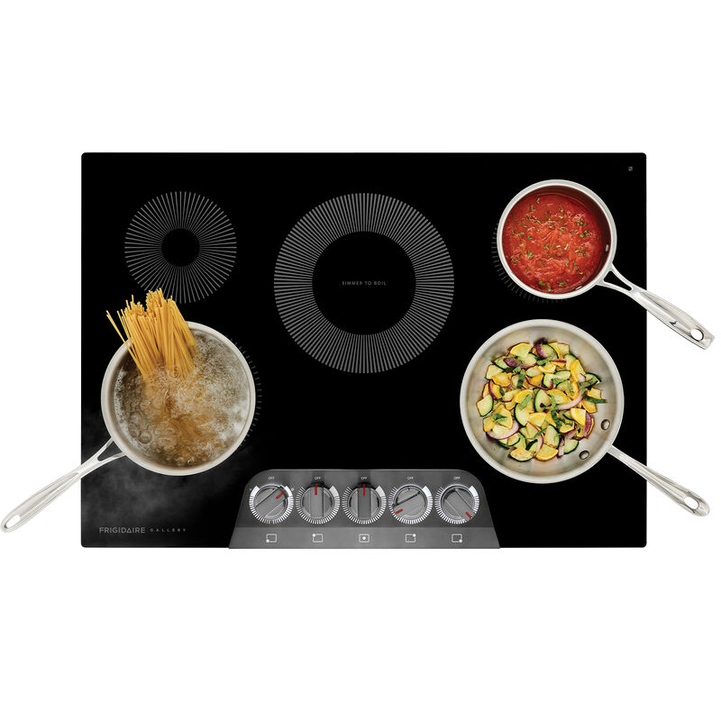 Frigidaire Gallery 30 in. Electric Cooktop with 5 Radiant Burners - Black Stainless Steel, , hires