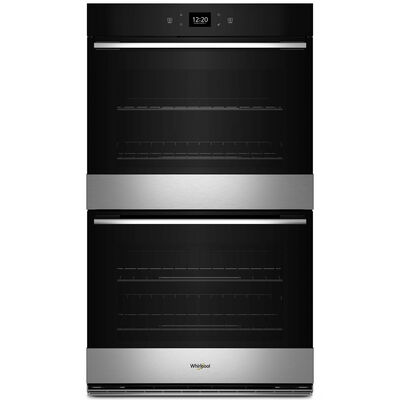 Whirlpool 30 in. 10.0 cu. ft. Electric Smart Double Wall Oven with Standard Convection & Self Clean - Fingerprint Resistant Stainless Steel | WOED5930LZ
