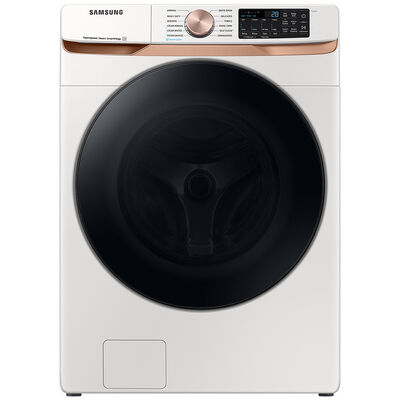 Samsung 27 in. 5.0 cu. ft. Smart Front Loading Washer with 23 Wash Programs, 9 Wash Options & Sanitize Cycle - Ivory | WF50BG8300AE