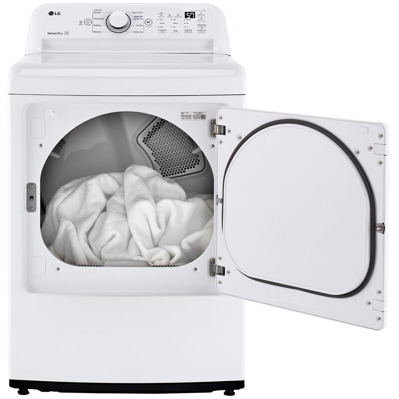 LG 27 in. 7.3 cu. ft. Gas Dryer with Delicate Cycle & Sensor Dry Technology - White, , hires