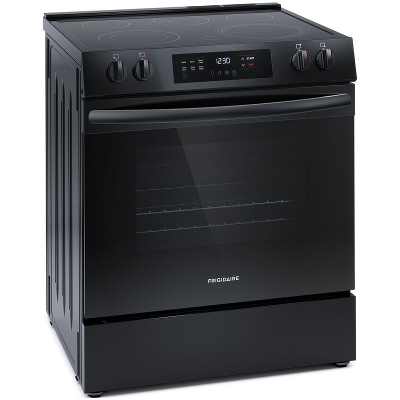 Frigidaire 30 in. 5.3 cu. ft. Electric Range with Smoothtop Burners - Black, Black, hires