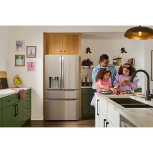 LG 36 in. 28.6 cu. ft. Smart 4-Door French Door Refrigerator with Ice & Water Dispenser - PrintProof Stainless Steel, PrintProof Stainless Steel, hires