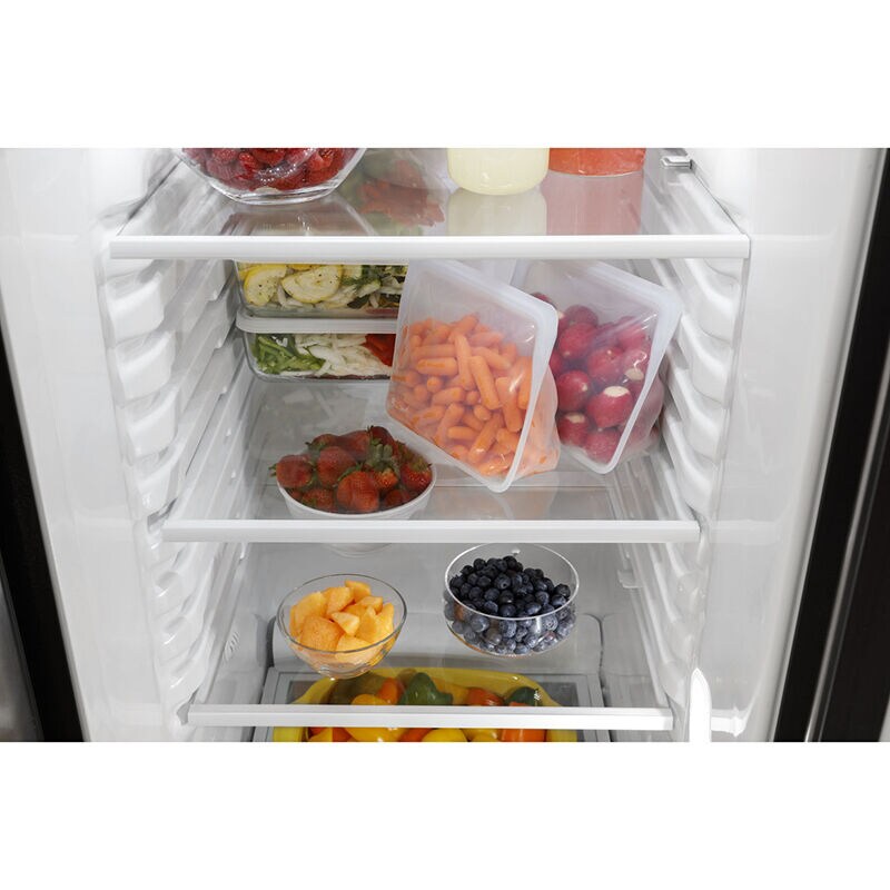 GE 33 in. 23 cu. ft. Side by Side Refrigerator with Ice & Water Dispenser - Black, Black, hires