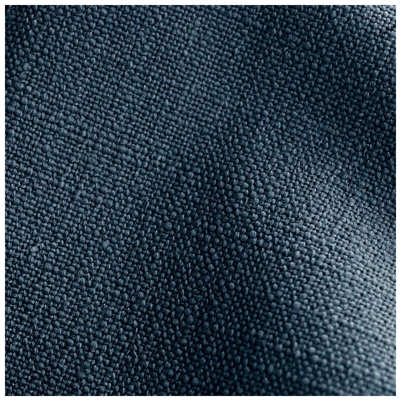 Skyline Furniture Nail Button Border Linen Fabric Full Size Upholstered Headboard - Navy Blue, Navy, hires
