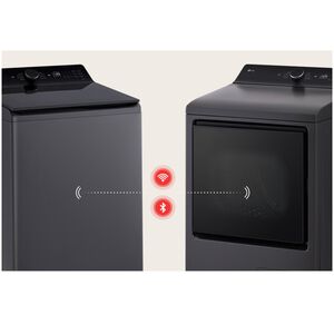 LG 27 in. 5.5 cu. ft. Smart Top Load Washer with EasyUnload, TurboWash3D Technology & AI Sensing - Matte Black, Matte Black, hires