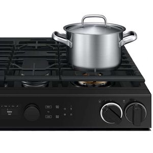Samsung Bespoke 30 in. 6.1 cu. ft. Smart Air Fry True European Convection Double Oven Slide-In Dual Fuel Range with 5 Sealed Burners & Griddle - Stainless Steel, , hires