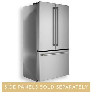 Monogram 36 in. 23.1 cu. ft. Smart Counter Depth French Door Refrigerator with Internal Water Dispenser - Stainless Steel, , hires