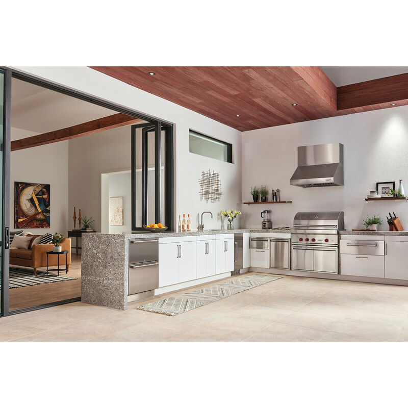 Wolf 36 in. Convertible Canopy Pro Style Style Range Hood with 2 LED Lights - Stainless Steel, , hires