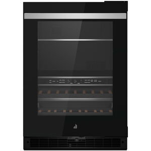 JennAir Noir Series 24 in. 5.0 cu. ft. Built-In Beverage Center with Fixed Shelves & Digital Control - Black, , hires