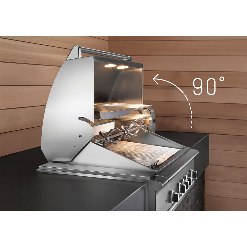 DCS Series 9 48 in. 3-Burner Built-In Liquid Propane Gas Grill with Rotisserie, Sear Burner & Smoke Box - Stainless Steel, , hires