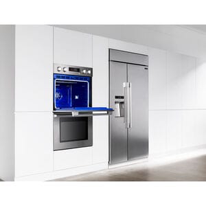 Signature Kitchen Suite 30 in. 9.4 cu. ft. Smart Front Control Electric Double Wall Oven with True European Convection - Stainless Steel, , hires