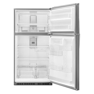 Whirlpool 33 in. 21.3 cu. ft. Top Freezer Refrigerator - Monochromatic Stainless Steel, Monochromatic Stainless Steel, hires