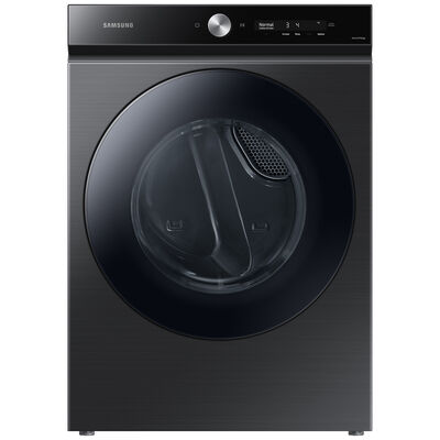 Samsung Bespoke 27 in. 7.6 cu ft. Smart Stackable Gas Dryer with Super Speed Dry, AI Smart Dial, Sensor Dry, Sanitize & Steam Cycle - Brushed Black | DVG53BB8700V
