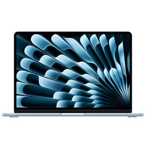 Apple MacBook Air (2025) 13.6 in. Notebook with Apple Intelligence, Apple M4 10-Core CPU, 8-Core GPU, 16 GB RAM, 256 GB SSD, up to 18 Hrs. of Battery Life & Mac OS - Sky Blue, , hires