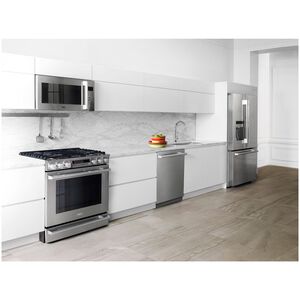 SKS 30 in. 1.7 cu. ft. 950W Smart Over-the-Range Microwave with 300 CFM, Convection & Sensor Cooking - Stainless Steel, , hires