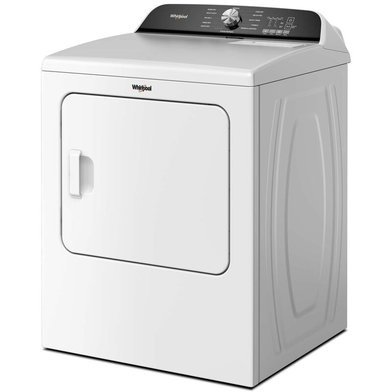 Whirlpool 29 in. 7.0 cu. ft. Electric Dryer with Wrinkle Shield Option, Steam Cycle & Sensor Dry - White, White, hires