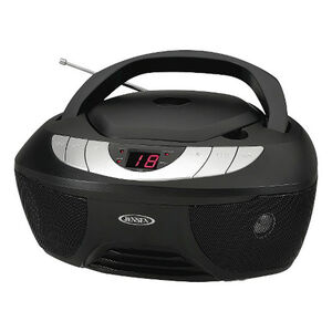 Jensen Portable AM/FM Stereo Boombox with CD Player - Black, , hires