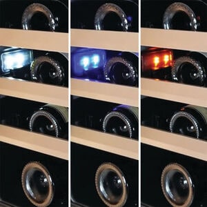 XO 24 in. Undercounter Wine Cooler with Metal Racks, Single Temperature Zone & 54 Bottle Capacity - Stainless Steel, , hires