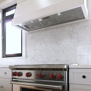 XO 45 in. Ducted Standard Style Range Hood with 600 CFM, 3 Fan Speeds & 2 LED Lights - Stainless Steel, , hires
