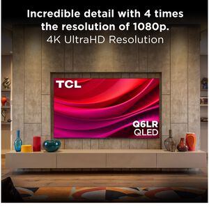 TCL - 43" Class Q6LR Series QLED 4K UHD Smart Roku TV, , hires