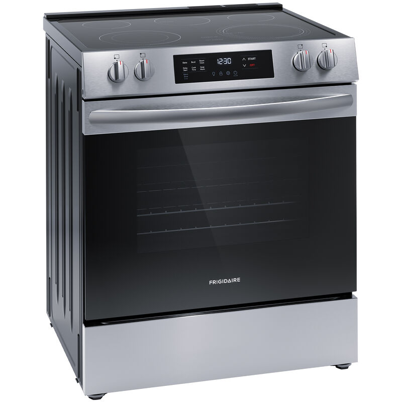 Frigidaire 30 in. 5.3 cu. ft. Electric Range with Smoothtop Burners - Stainless Steel, Stainless Steel, hires