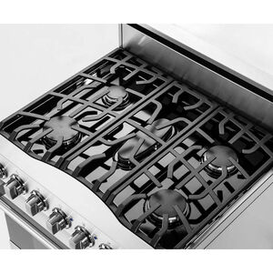 Viking 3 Series 30 in. 4.7 cu. ft. True European Convection Dual Fuel Range with 5 Sealed Burners - Stainless Steel, , hires