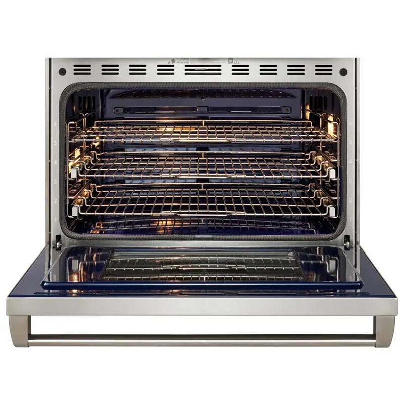 Wolf 30 in. 5.1 cu. ft. Smart Convection Oven Freestanding Dual Fuel Range with 4 Sealed Burners - Stainless Steel, , hires