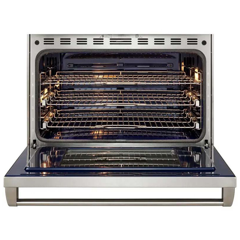 Wolf 30 in. 5.1 cu. ft. Smart Dual Convection Dual Fuel Range with 4 Sealed Burners - Stainless Steel, , hires