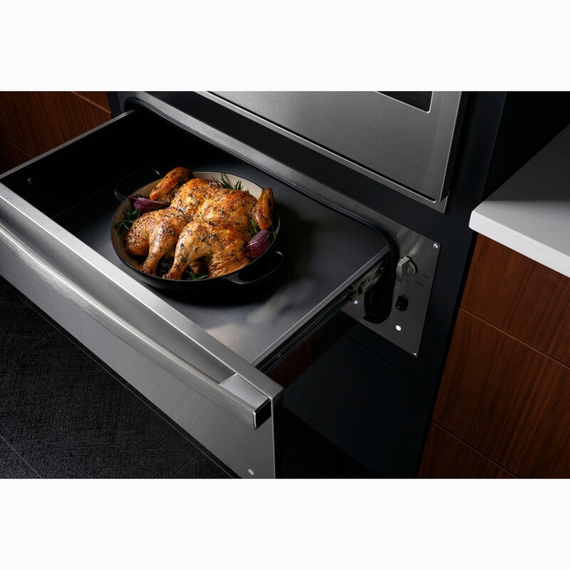 GE Profile 27 in. 1.7 cu. ft. Warming Drawer with Humidity Control - Stainless Steel, , hires