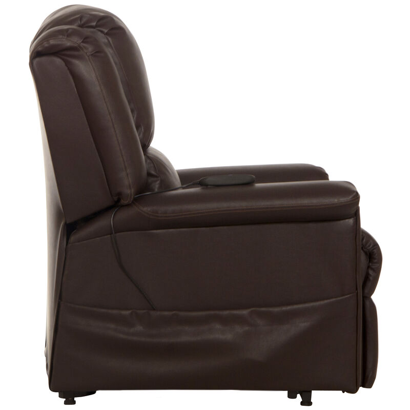 Catnapper Elsie Power Lift Lay Flat Recliner - Chocolate, , hires