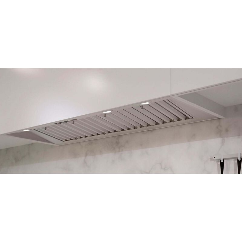 Wolf 58 in. Standard Style Range Hood, Ducted Venting & 2 Halogen Lights - Stainless Steel, , hires