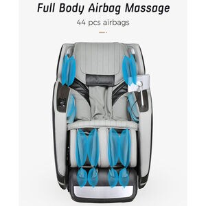 Lifesmart 4D Zero Gravity Massage Chair with Bluetooth Speakers - Gray & Black, , hires